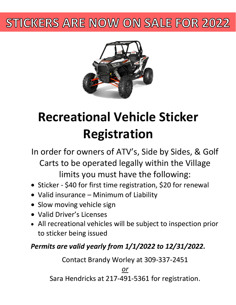 2022 Recreational Vehicle Stickers
